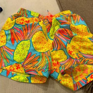Chubbies swim trunks size medium, pineapple pattern